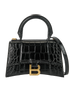 Hourglass, &pound;795, Handbags, Black, Leather, Front view